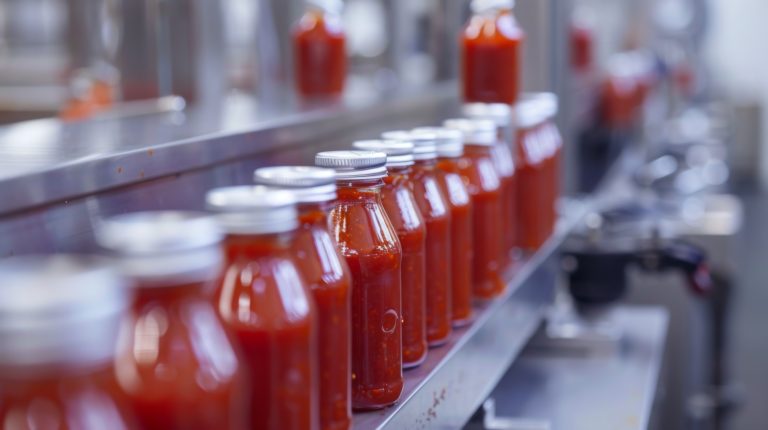 Factory for the production of tomato sauce and ketchup